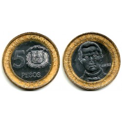 (89) República Dominicana. 2008. 5 Pesos (SC)