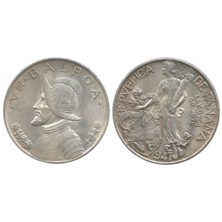 (13) Panamá. 1947. 1 Balboa (EBC) (Plata)