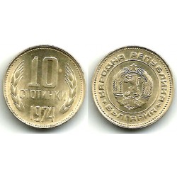 (87) Bulgaria. 1974. 10 Stotinki (EBC)