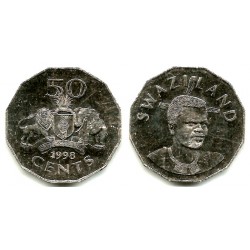 (52) Suazilandia. 1998. 50 Cents (SC)
