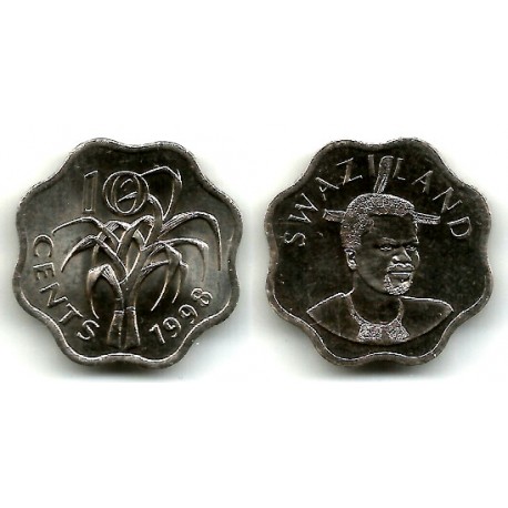 (49) Suazilandia. 1998. 10 Cents (SC)