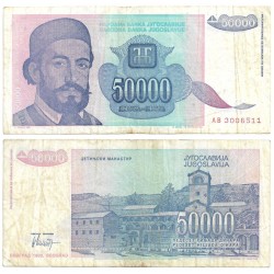 (130) Yugoslavia. 1993. 50000 Dinara (BC+/BC)
