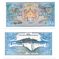 (12b) Bhutan. 1986. 1 Ngultrum (SC)
