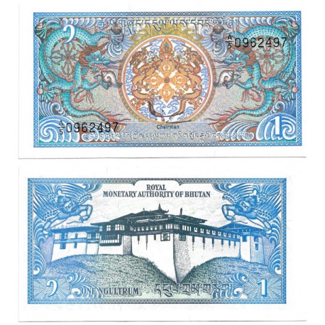 (12b) Bhutan. 1986. 1 Ngultrum (SC)