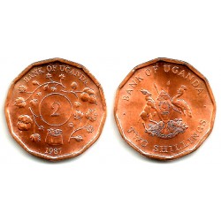 (28) Uganda. 1987. 2 Shillings (SC)