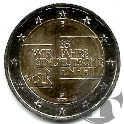 Alemania. 2025(D). 2 Euro (SC) 35 Aniv. Reunificación