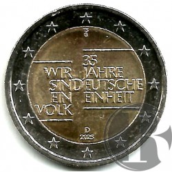 Alemania. 2025(G). 2 Euro (SC) 35 Aniv. Reunificación