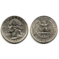 (A164a) Estados Unidos de América. 1996(D). Quarter Dollar (MBC)