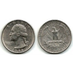 (A164a) Estados Unidos de América. 1992(D). Quarter Dollar (MBC)