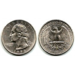 (A164a) Estados Unidos de América. 1995(D). Quarter Dollar (MBC)