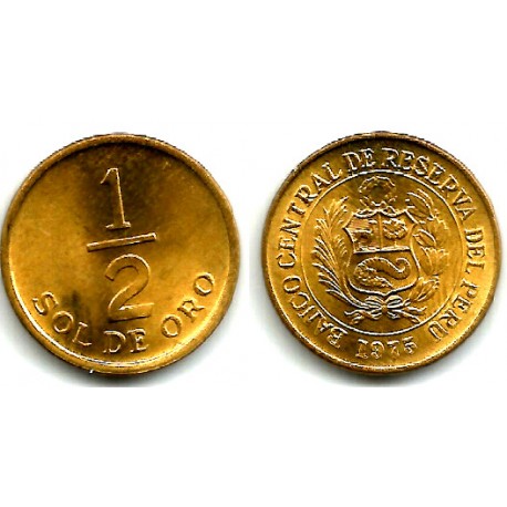 (265) Perú. 1975. ½ Sol de Oro (SC)