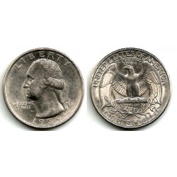 (A164a) Estados Unidos de América. 1989(D). Quarter Dollar (MBC+)