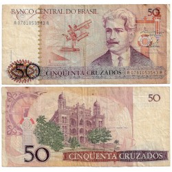 (210a) Brasil. 1986-88. 50 Cruzados (BC)