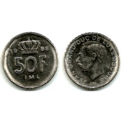 (62) Luxemburgo. 1988. 50 Francs (MBC)