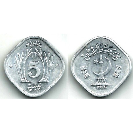 (35) Pakistán. 1974. 5 Paisa (MBC)
