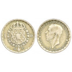 (814) Suecia. 1947. 1 Krona (BC) (Plata)