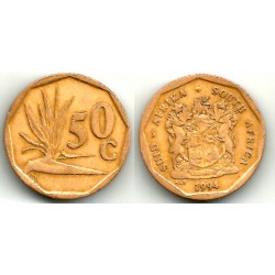(137) Sudáfrica. 1994. 50 Cents (MBC-)