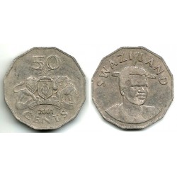 (52) Suazilandia. 2001. 50 Cents (BC)