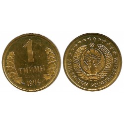 (1) Uzbekistán. 1994. 1 Tiyin (SC)