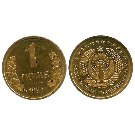(1) Uzbekistán. 1994. 1 Tiyin (SC)