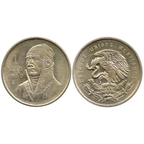 (457) Estados Unidos Mexicanos. 1950. 1 Peso (EBC)
