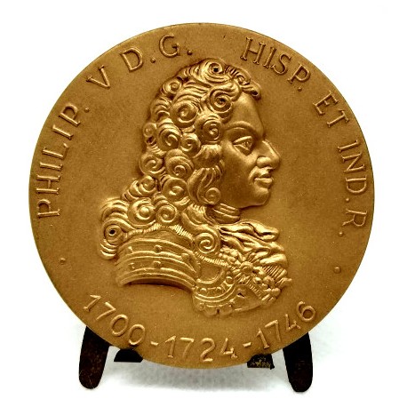 Medalla Conmemorativa de Felipe V de Borbón (SC) 50mm