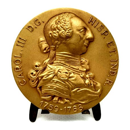 Medalla Conmemorativa de Carlos III de Borbón (SC) 50mm