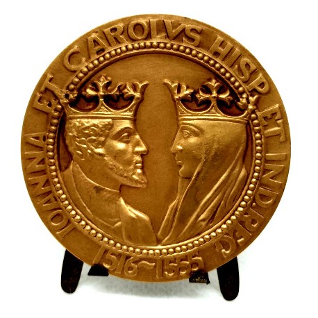 Medalla Conmemorativa de Juana y Carlos I de Austria (SC) 50mm