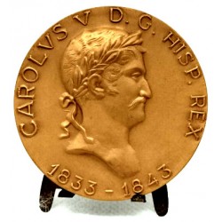Medalla Conmemorativa de Carlos V de Borbón (SC) 50mm