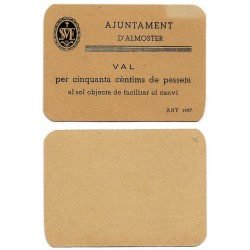 Almoster. 1937. 50 Céntimos (SC-)