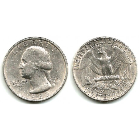 (A164a) Estados Unidos de América. 1988(D). Quarter Dollar (MBC)