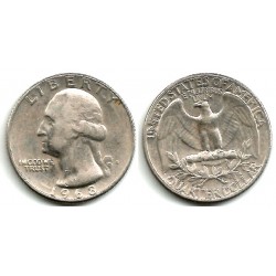 (164a) Estados Unidos de América. 1968(D). Quarter Dollar (MBC)