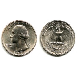 (A164a) Estados Unidos de América. 1977(D). Quarter Dollar (EBC)