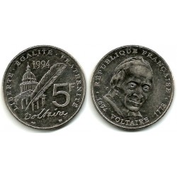 (1063) Francia. 1994. 5 Francs (EBC-)