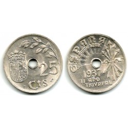 Estado Español. 1937. 25 Céntimos (EBC)