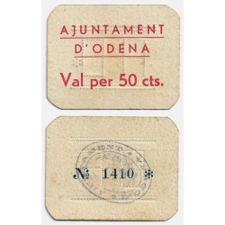Ódena. 1937. 50 Céntimos (EBC+)