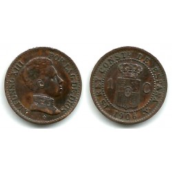 Alfonso XIII. 1906*(6). 1 Céntimo (MBC+) Ceca de Madrid SL-V