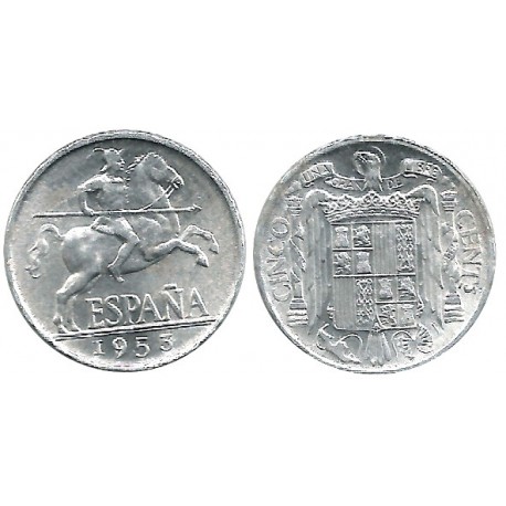 Estado Español. 1953. 5 Céntimos (MBC+)