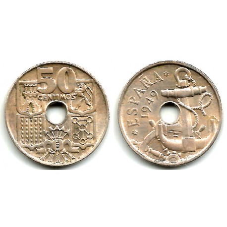 Estado Español. 1949*(19-52). 50 Céntimos (EBC-)