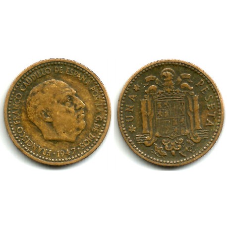 Estado Español. 1947*(19-52). 1 Peseta (BC)