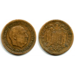 Estado Español. 1947*(19-54). 1 Peseta (BC/BC-)
