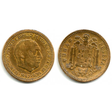 Estado Español. 1947*(19-56). 1 Peseta (BC/BC-)