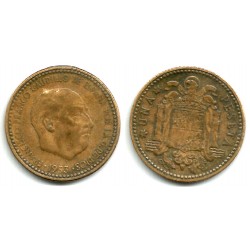 Estado Español. 1953*(19-54). 1 Peseta (BC/BC-)