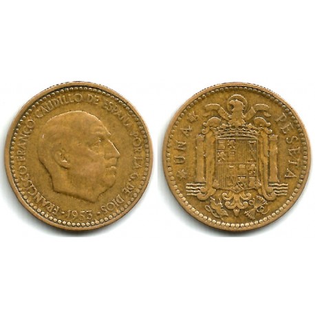 Estado Español. 1953*(19-61). 1 Peseta (BC)