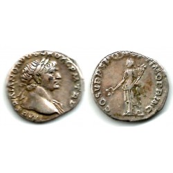 Trajano. 98-117 d.C. Denario (MBC/MBC-) (Plata)