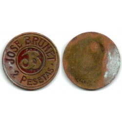 José Brunet. 2 Pesetas (BC)