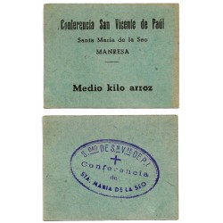 Conferencia San Vicente de Paúl. Santa María de la Seo. Manresa. Medio Kilo de Arroz (EBC)