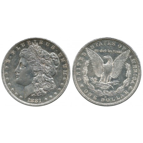 (110) Estados Unidos de América. 1881(O). 1 Dollar (EBC) (Plata)