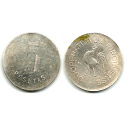 Cooperativa La Ripollense. 5 Pesetas (MBC)