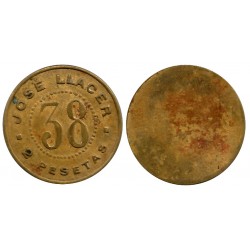 José Llacer. 2 Pesetas (MBC)